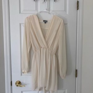 Topshop Sheer Long Sleeve Dress